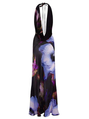 Phoebe Langley | Plunging Halter Maxi Dress For Women