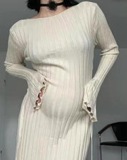 Amelia Fairfax | Ribbed Knit Maxi Dress For Women