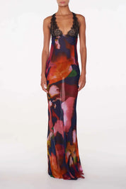 Sienna Blackwell | Sheer Floral Maxi Dress For Women