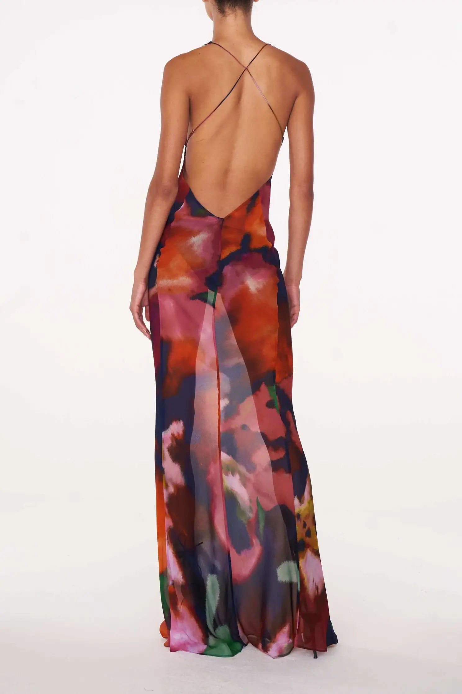 Sienna Blackwell | Sheer Floral Maxi Dress For Women