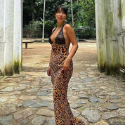 Sienna Blackwell | Sheer Floral Maxi Dress For Women