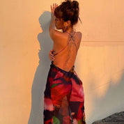 Sienna Blackwell | Sheer Floral Maxi Dress For Women