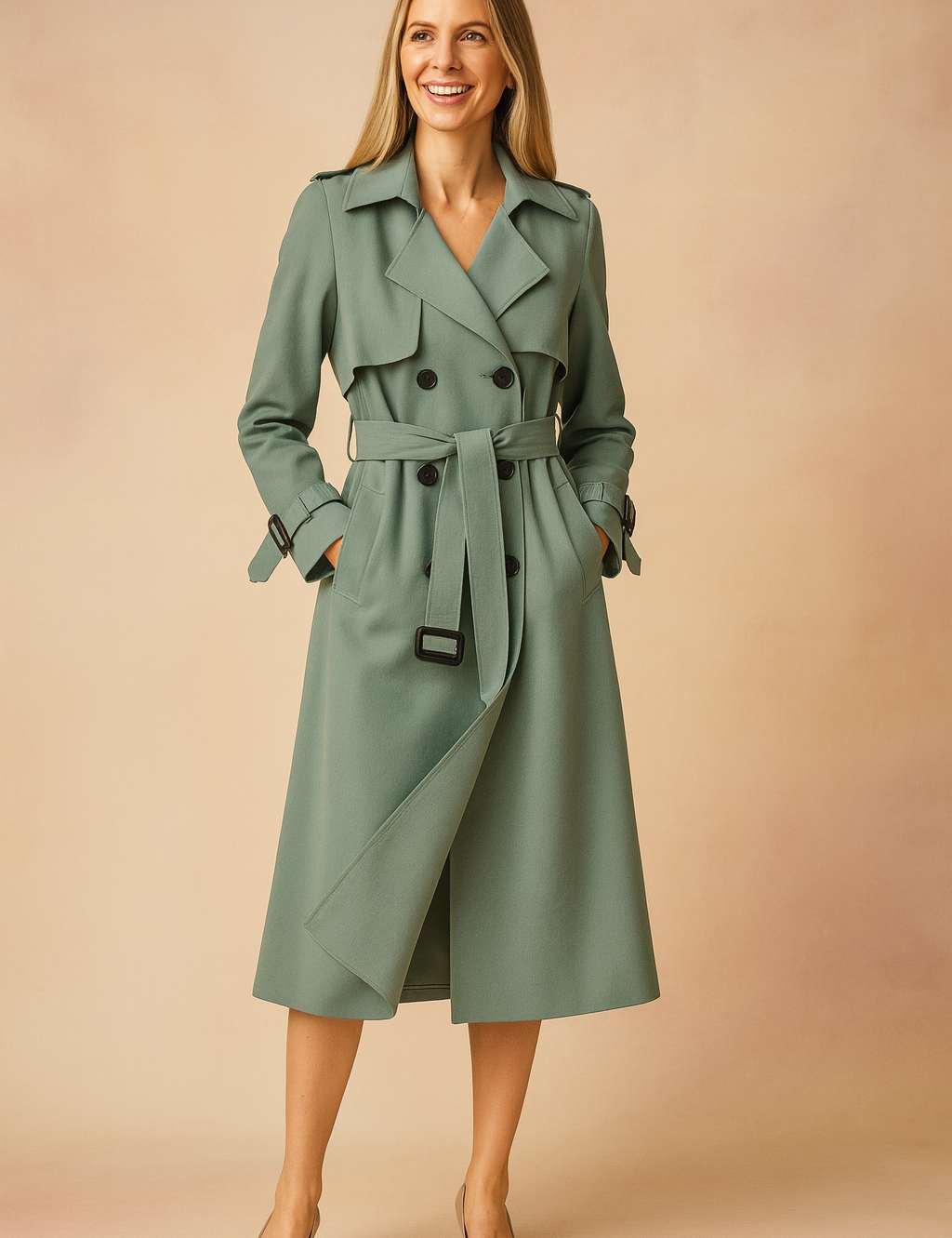 Sofia Laurent | Belted Trench Coat For Women