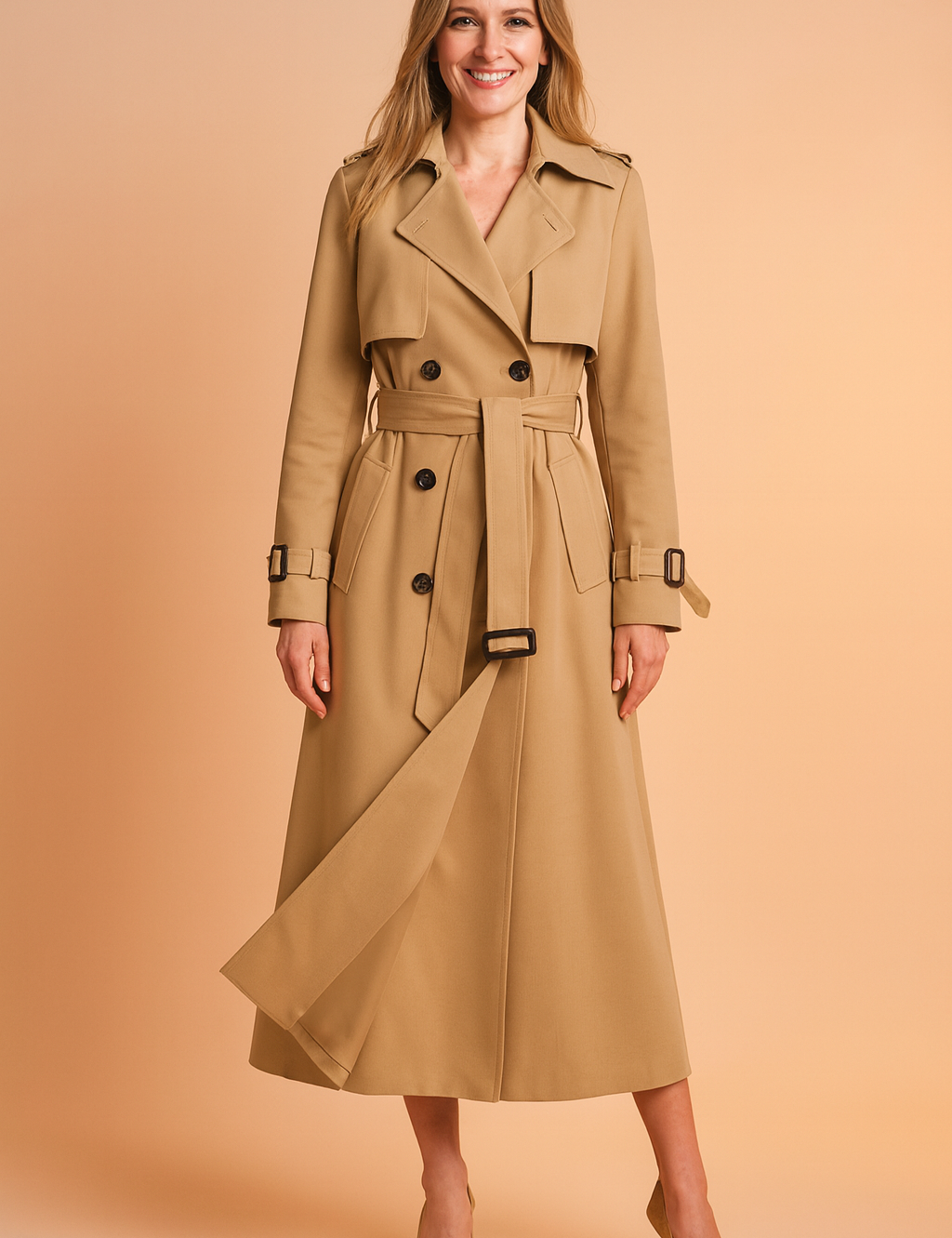 Sofia Laurent | Belted Trench Coat For Women