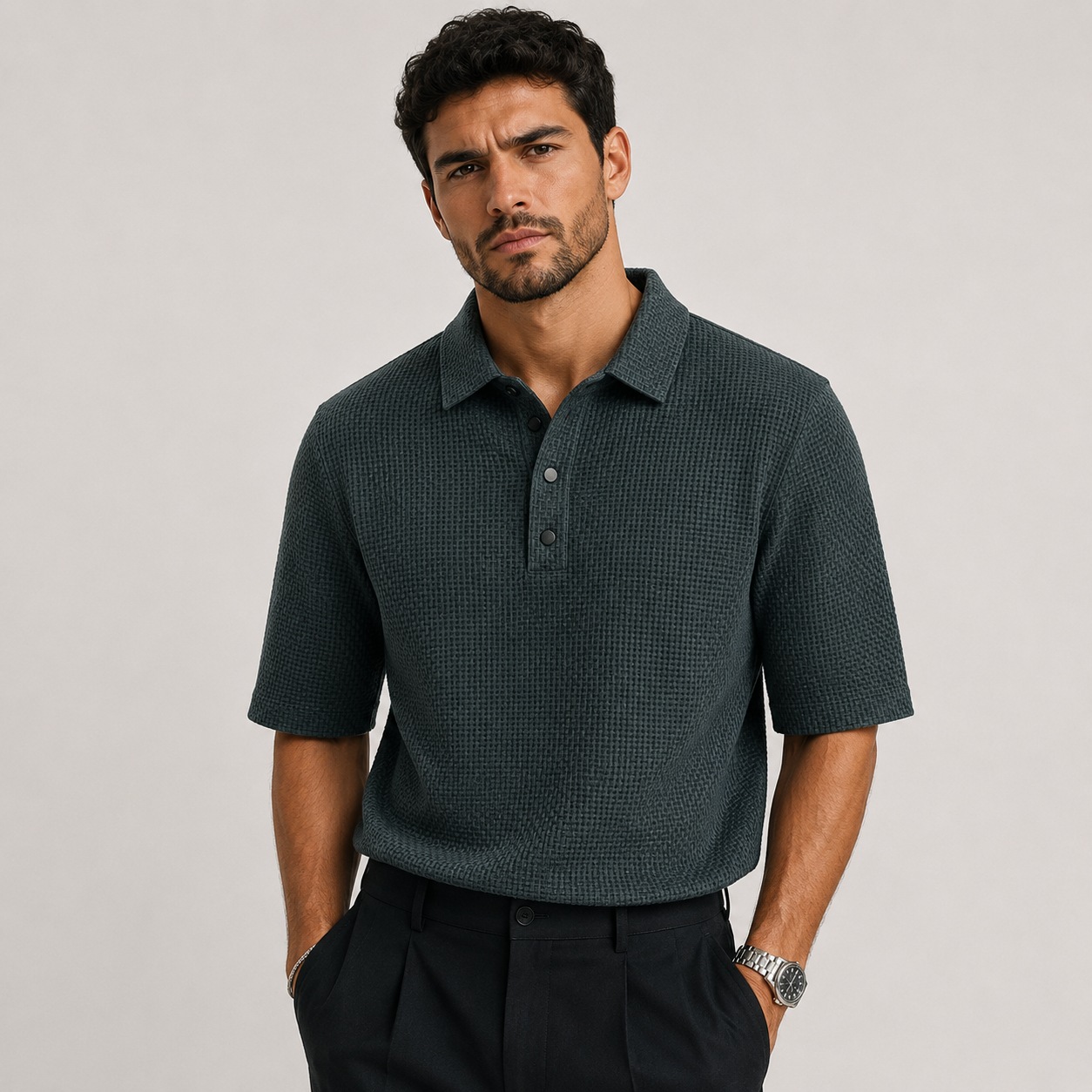 Spencer Doyle | Textured Polo Shirt For Men