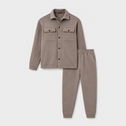 Ethan Campbell | Fleece Tracksuit Two-Piece Set For Men