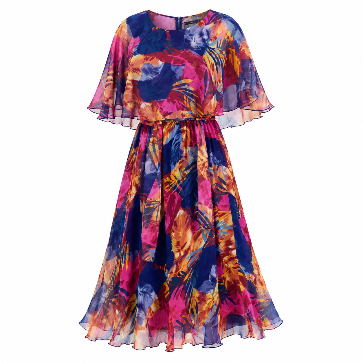 EvieDoyleFloralFlutterSleeveMidiDressForWomen.png