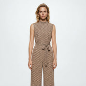 Freya Clarke | Printed Wide-Leg Jumpsuit For Women