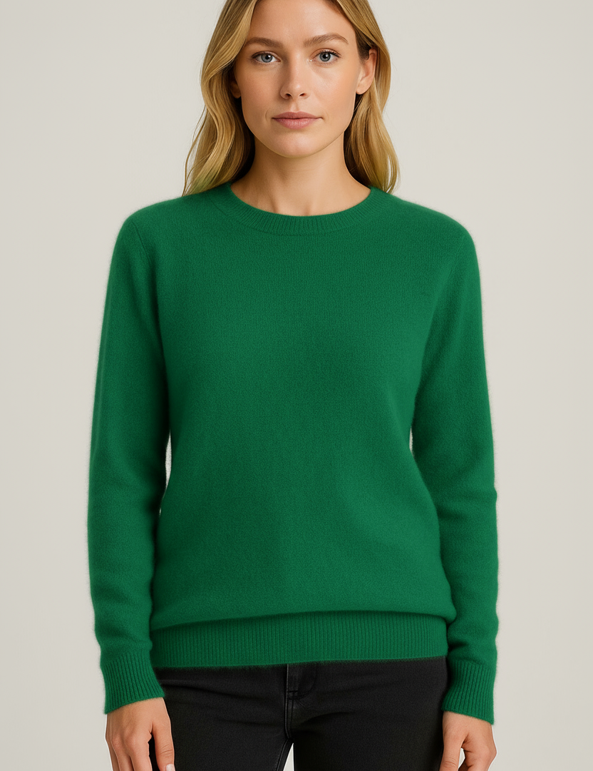 Freya Harper | Classic Crewneck Cashmere Sweater For Women