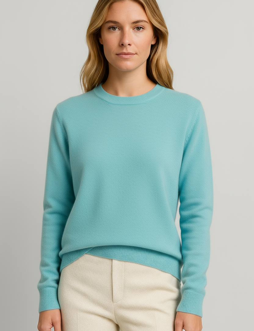 Freya Harper | Classic Crewneck Cashmere Sweater For Women