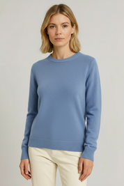 Freya Harper | Classic Crewneck Cashmere Sweater For Women