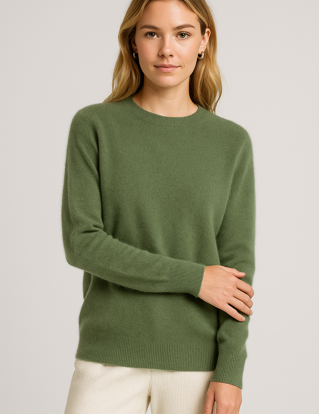 Freya Harper | Classic Crewneck Cashmere Sweater For Women