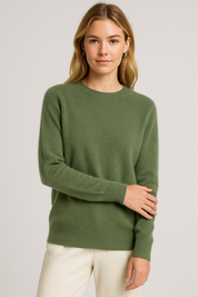 Freya Harper | Classic Crewneck Cashmere Sweater For Women