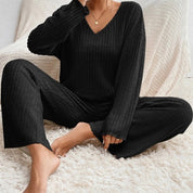 Charlotte Bennett | Ribbed Knit Lounge Set For Women