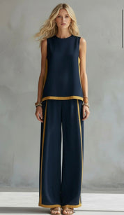 Ivy Blackwell | Cotton Linen Two-Piece Set For Women