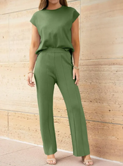Naomi Ashcroft | Ribbed Two Piece Set For Women