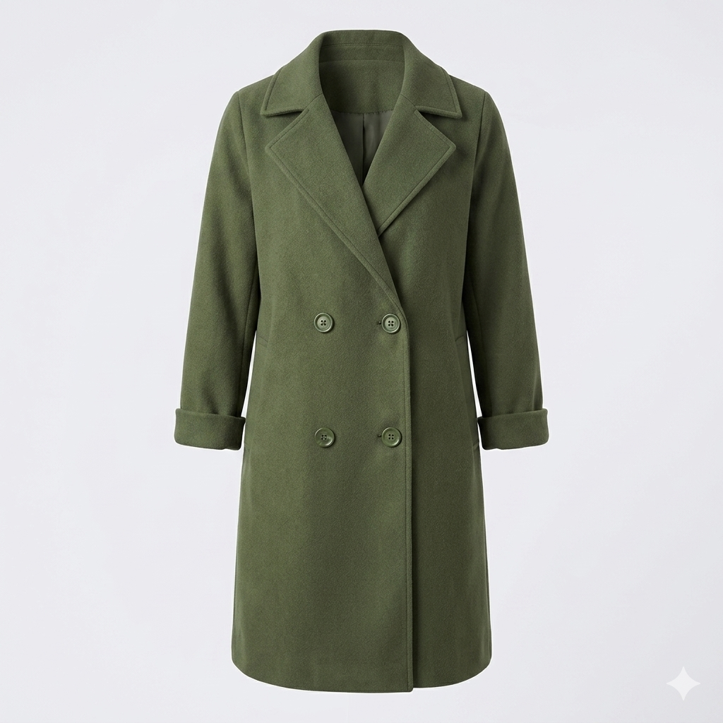 Margaux Delacroix | Longline Double-Breasted Coat For Women