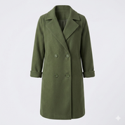 Margaux Delacroix | Longline Double-Breasted Coat For Women
