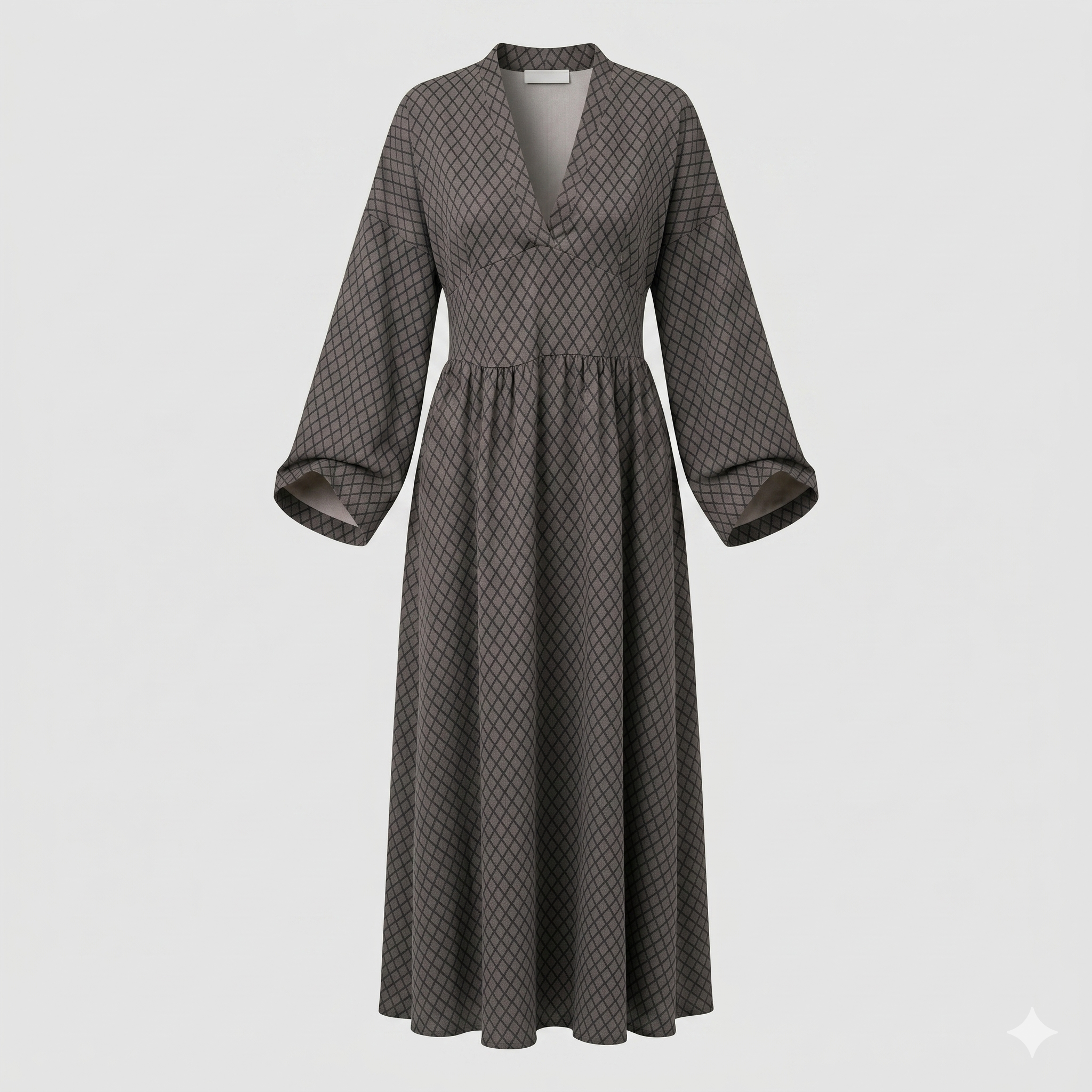 Sophie Delacroix | Elegant Long Sleeve Maxi Dress With Flowing Silhouette For Women