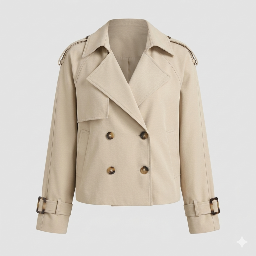 Aurélie Voss | Cropped Trench Coat For Women