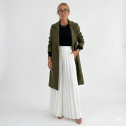 Margaux Delacroix | Longline Double-Breasted Coat For Women