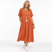 Georgia Blackwood | Relaxed Linen Summer Dress For Women
