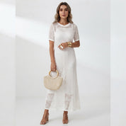Georgia Clarke | Crochet Knit Maxi Dress For Women