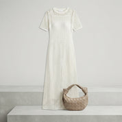Georgia Clarke | Crochet Knit Maxi Dress For Women
