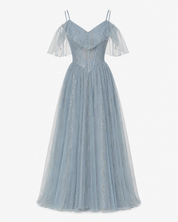 Georgia Mitchell | Sparkle Tulle Maxi Evening Dress For Women