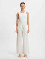 Georgia Pearce | Wide-Leg Pants With Crinkled Texture For Women