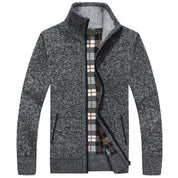 Matteo Sinclair | Cable Knit Zip Cardigan For Men