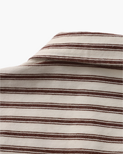 Gabriel Fontaine | Linen Stripe Shirt with Relaxed Coastal Elegance For Men