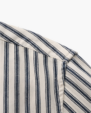 Gabriel Fontaine | Linen Stripe Shirt with Relaxed Coastal Elegance For Men