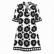 Hannah Collins | Floral V-Neck Mini Dress For Women