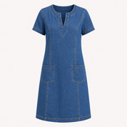 Hannah Fielding | Relaxed Denim Midi Dress For Women
