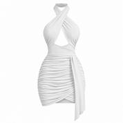 Harper Winslow | Ruched Cocktail Dress With Cutout For Women