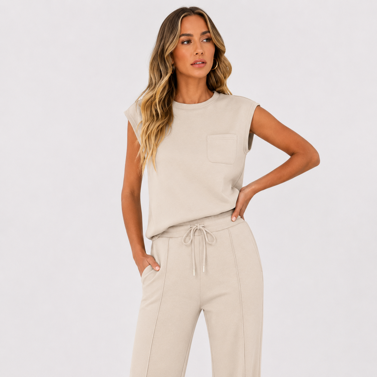 Lily Donovan | Sleeveless Loungewear Set For Women