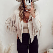 Bianca Rossi | Fringe Leather Jacket For Women