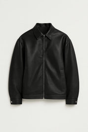 Matteo Sinclair | Premium Leather Zip Jacket For Men