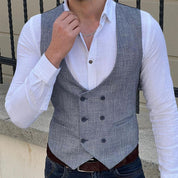 Matteo Sinclair | Tailored Double-Breasted Vest For Men