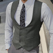 Matteo Sinclair | Tailored Double-Breasted Vest For Men