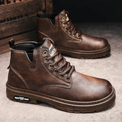 Marco Bellini | Rugged Winter Lace-Up Boots For Men