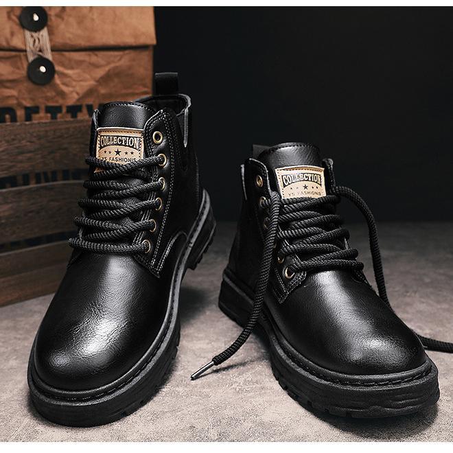 Marco Bellini | Rugged Winter Lace-Up Boots For Men