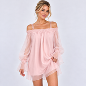 Holly Radnor | Sheer Off-Shoulder Summer Dress For Women