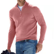 Luca Moretti | Premium Zip Knit Pullover For Men