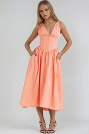 Matilda Renshaw | Floral V-Neck Summer Dress For Women