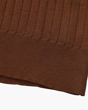 Renzo Bellini | Ribbed Knit Polo Shirt with Coastal Elegance For Men