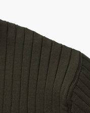 Renzo Bellini | Ribbed Knit Polo Shirt with Coastal Elegance For Men