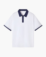 Enzo Laurent | Contrast Collar Polo with Modern Leisure Elegance For Men