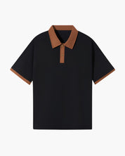 Enzo Laurent | Contrast Collar Polo with Modern Leisure Elegance For Men